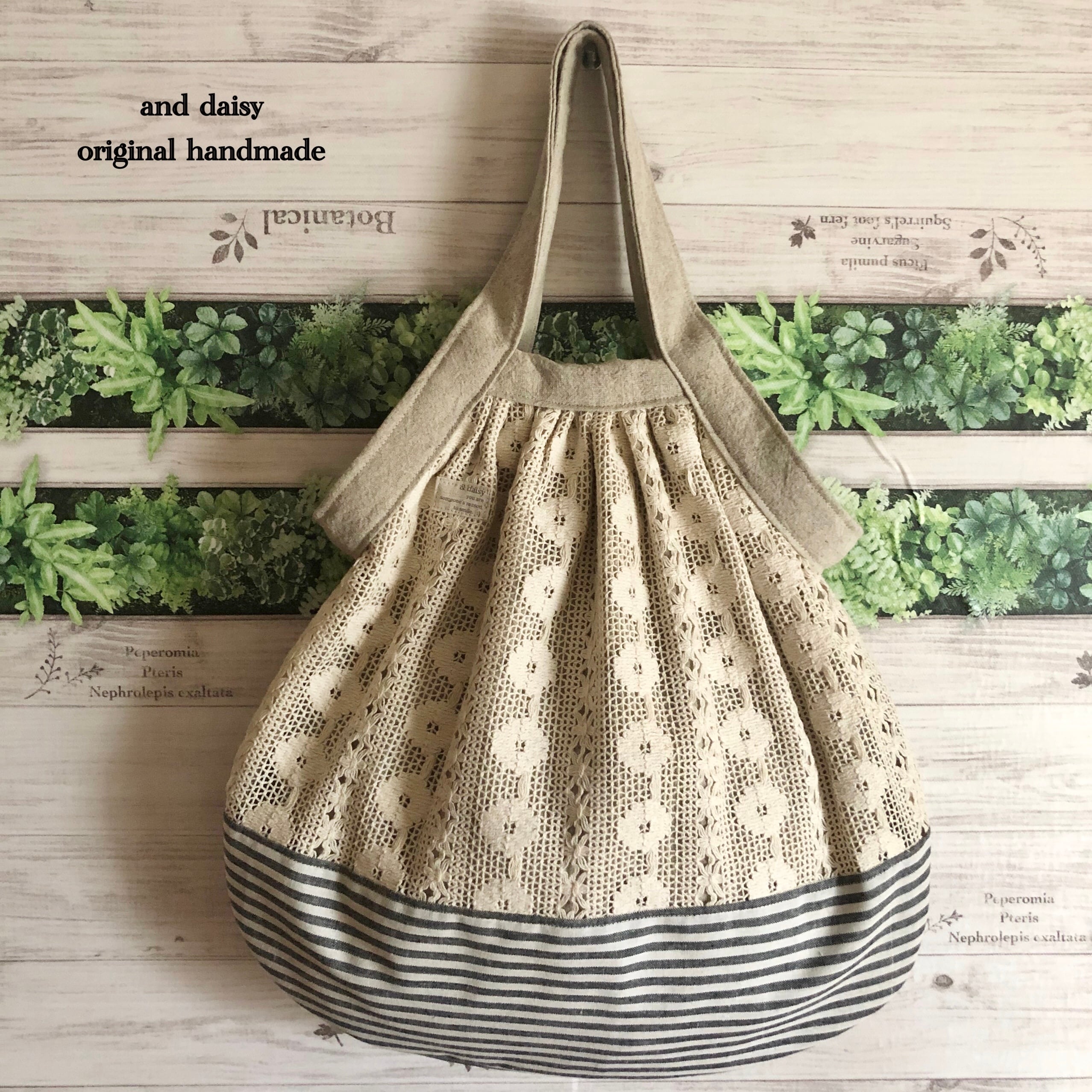 ファッション小物 ミナペルホネンハンドメイド…グラニーバッグ(LL)