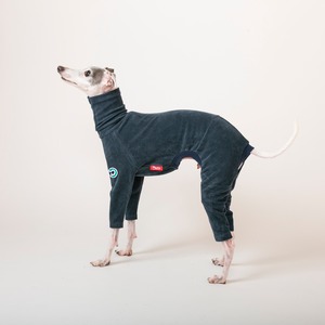 コーデュロイロンパース　navy / イタグレ服