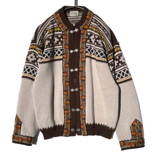 [Gann Sporty - Made In Norway] Vintage Nordic Cardigan [1970s-] Vintage Nordic Sweater