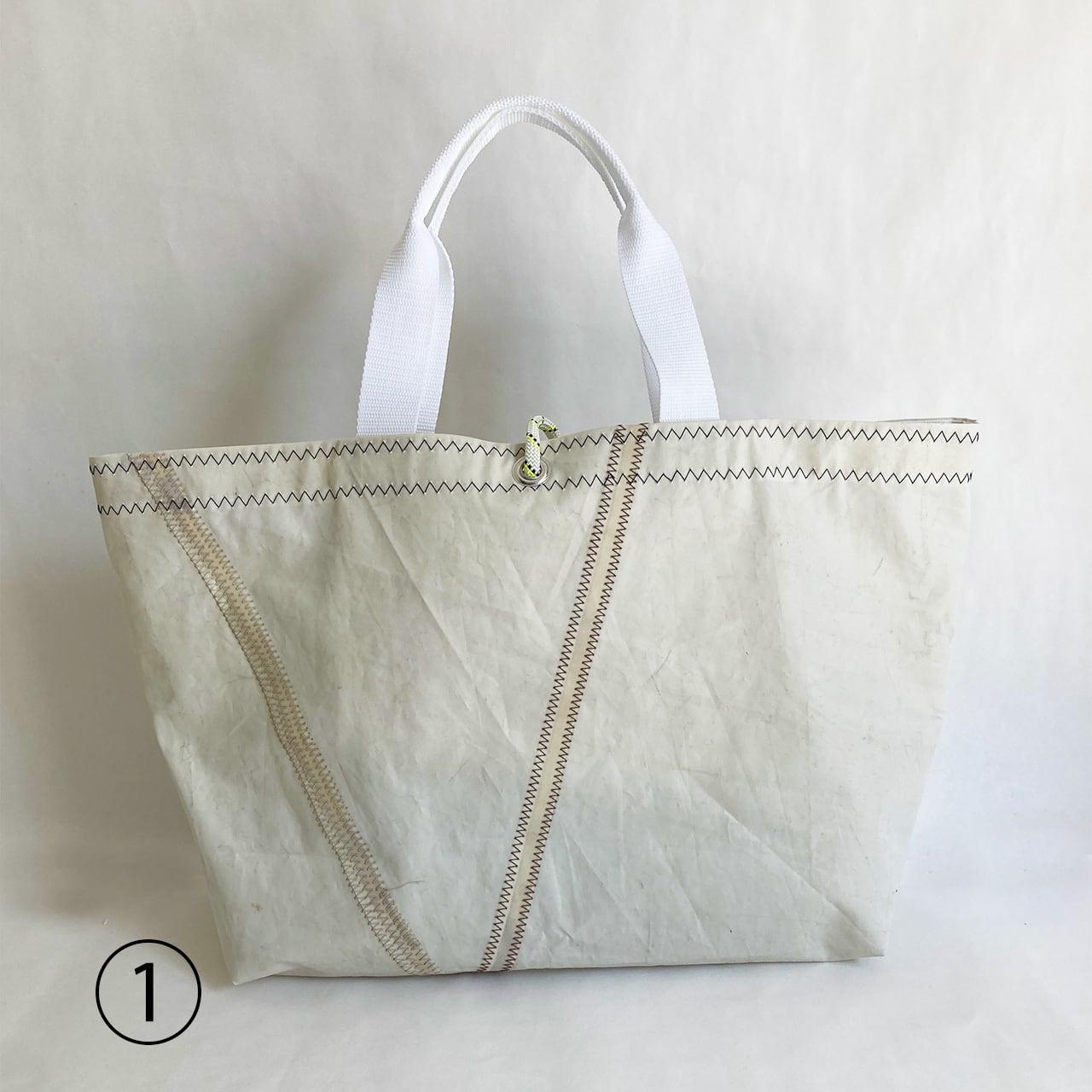 アップサイクルトートバッグ　ブルー　ラスト一点 : ANA 作業着アップサイクル トートバッグ大 : おもちゃ