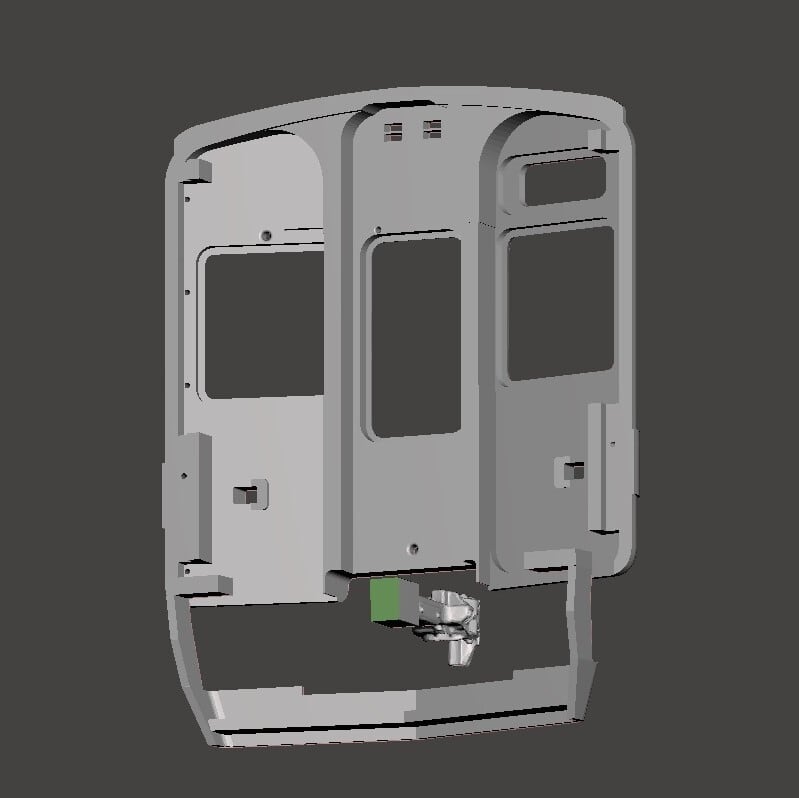 受注生産】北摂の3100系 前面・スカート・連結器パーツセット GM407A