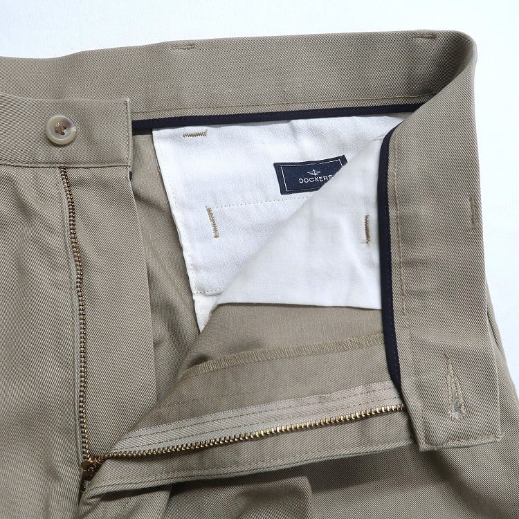 古着 ドッカーズ DOCKERS チノパンツ ツータック スラックス ベージュ