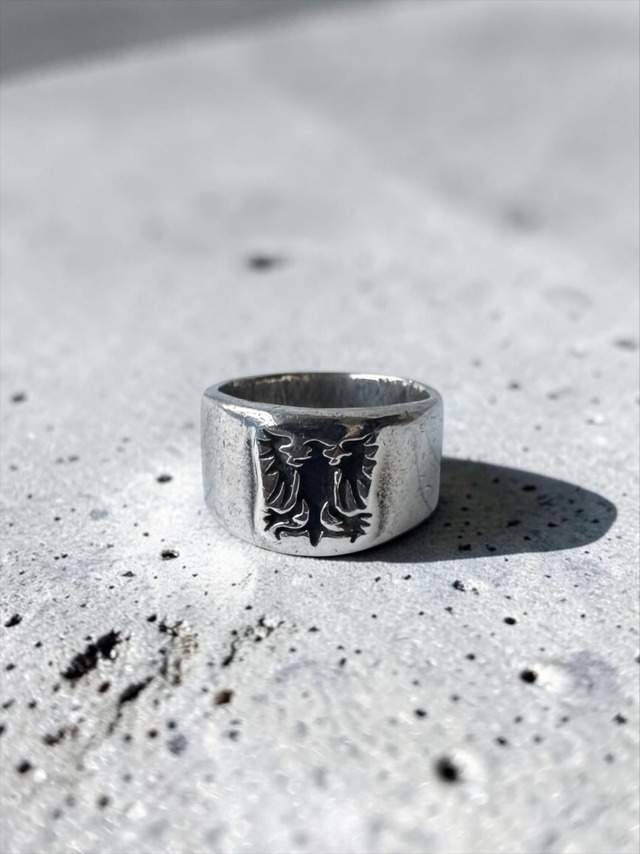 ♾vtg sterling collection♾ Lion emblem design ring size21号