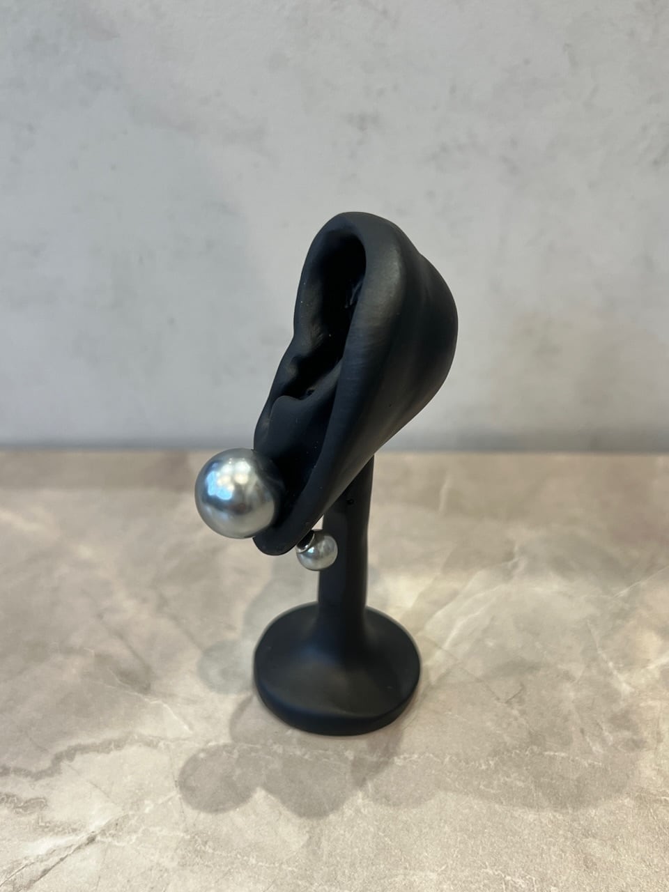 【SELECT】リバーシブルピアス 1ペア 16mm 8mm パールキャッチ S925ポスト