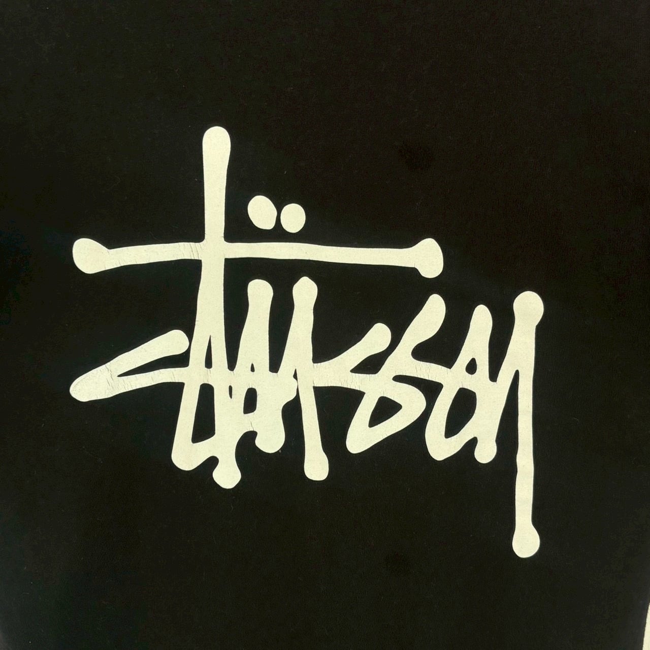 stussy ステューシー Tシャツ M バックロゴ プリント ショーンフォント
