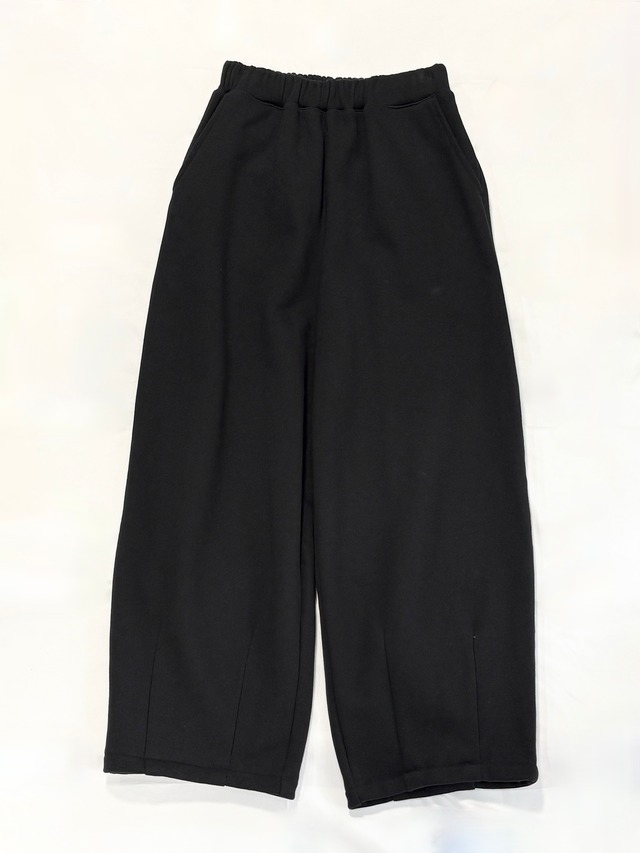 HARVESTY・裏毛スウェット　イージーサーカスパンツナロー・ブラック