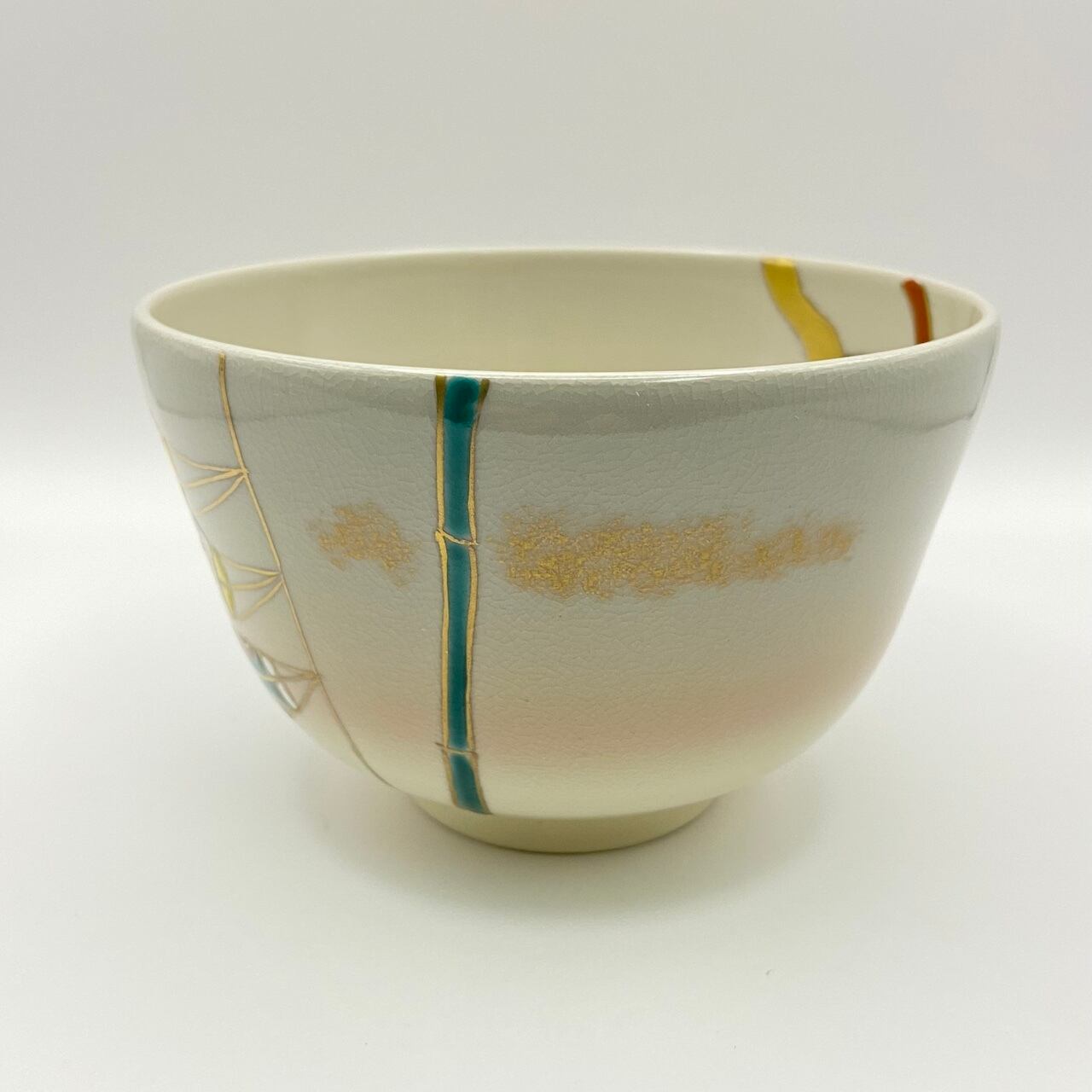 茶碗、仁清写、金雲桜の絵、橋本紫雲作 仁清写 色絵柳桜紋茶碗 橋本紫雲造 共箱 : 茶道具商 越中屋 - 通販