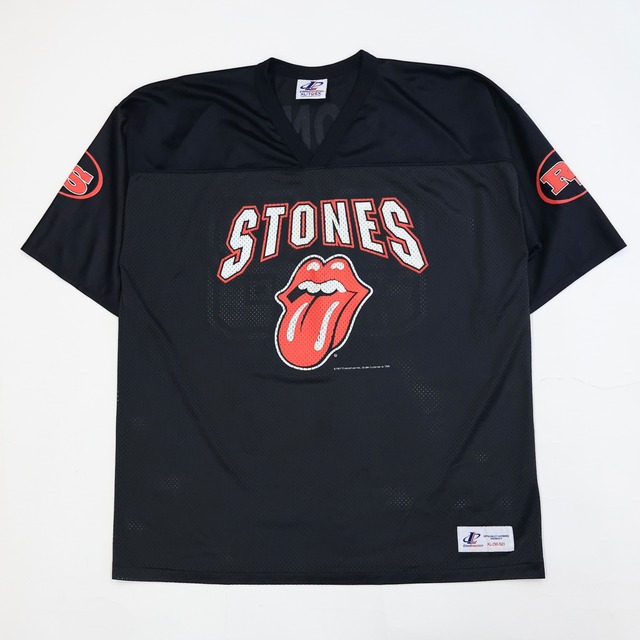 1997 THE ROLLING STONES RIP&TONGUE MESH BAND TSHIRT