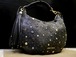 美品★JIMMY CHOO ジミーチュウ Zodiac ゾディアック 星座 スタッズ フリンジチャーム レザー トート バッグ 黒★ 星座スタッズが個性的♪