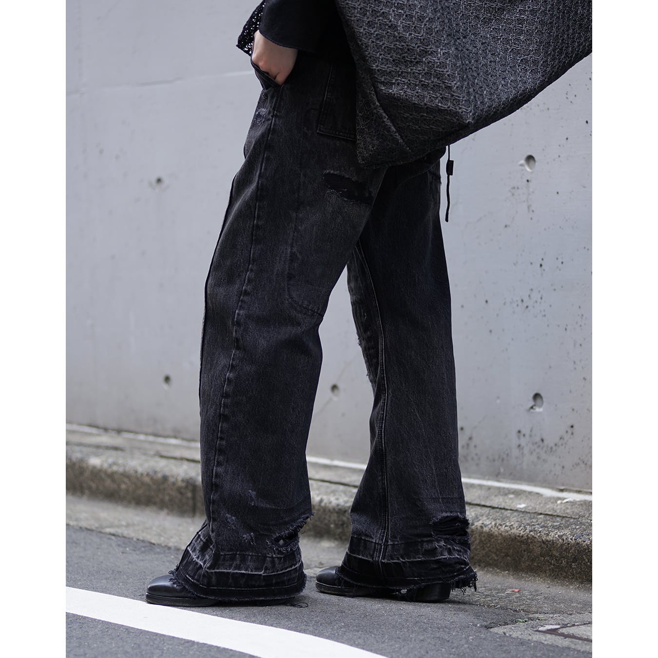 Professor.E ](プロフェッサーイー) 26SS-PE-TRL-06 Aged Denim