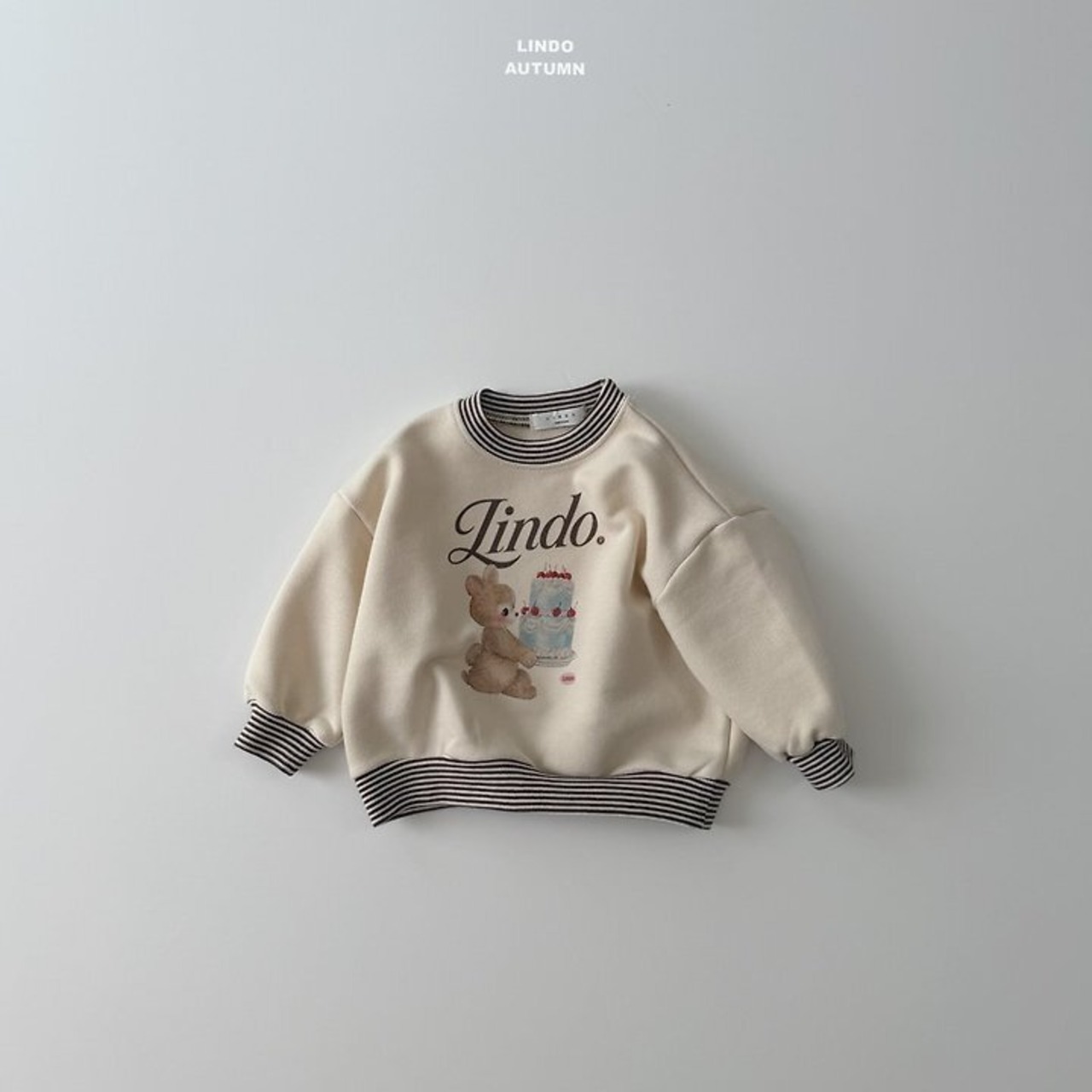 韓国子供服 / LINDO / ケーキ トレーナー / 秋服 *XS~XL*