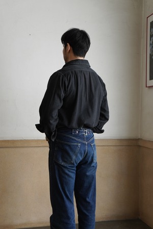 【UNION WORKS】 Work Shirt / Linen Cotton / Black
