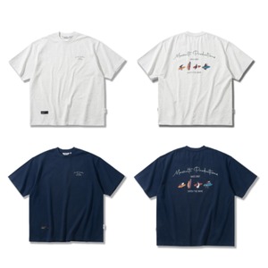 Retro print oversized t-shirt 0618