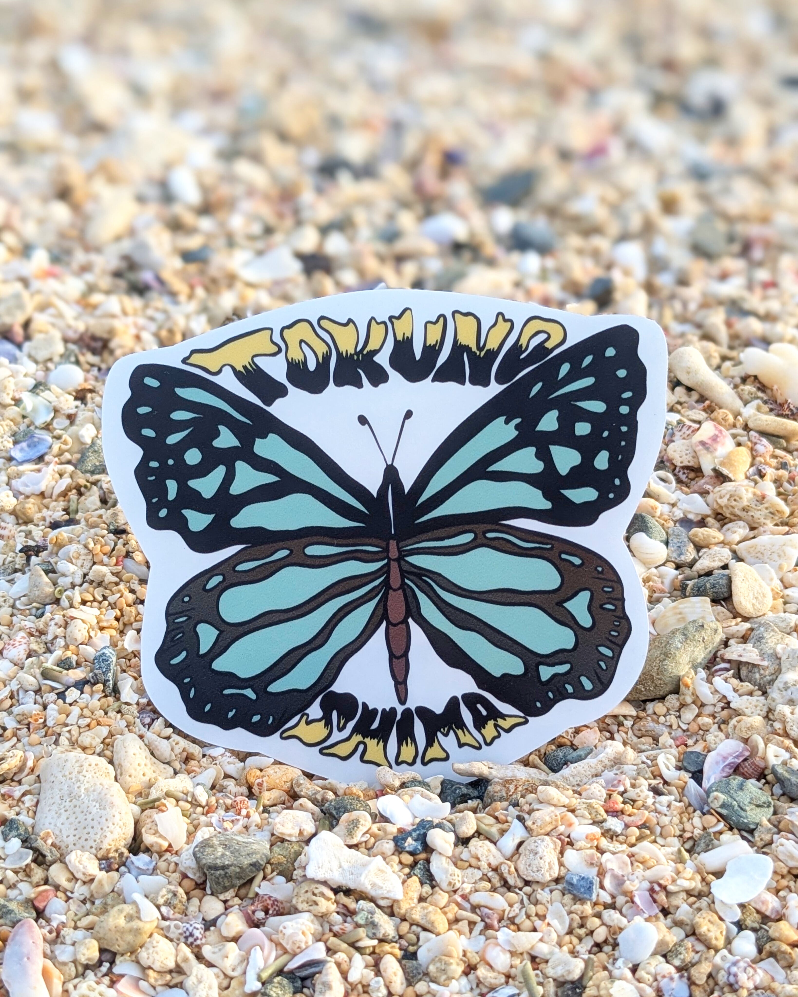 アサギマダラ バタフライ / 防水ステッカー | COCO&LOCO