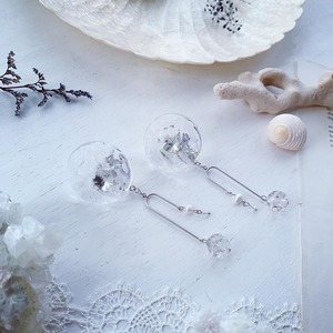 Jellyfish clear earring ［silver］