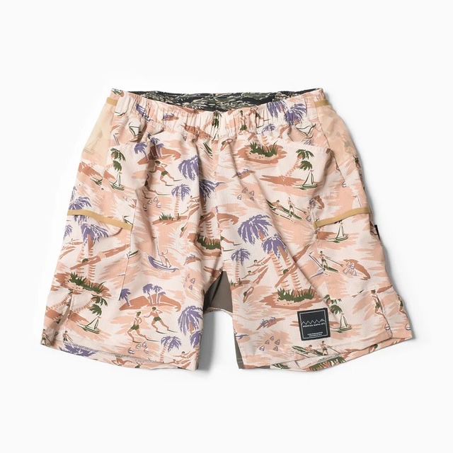 MMA(MOUNTAIN MARTIAL ATRTS) 7-pockets Run Shorts V7.5 (Beige)