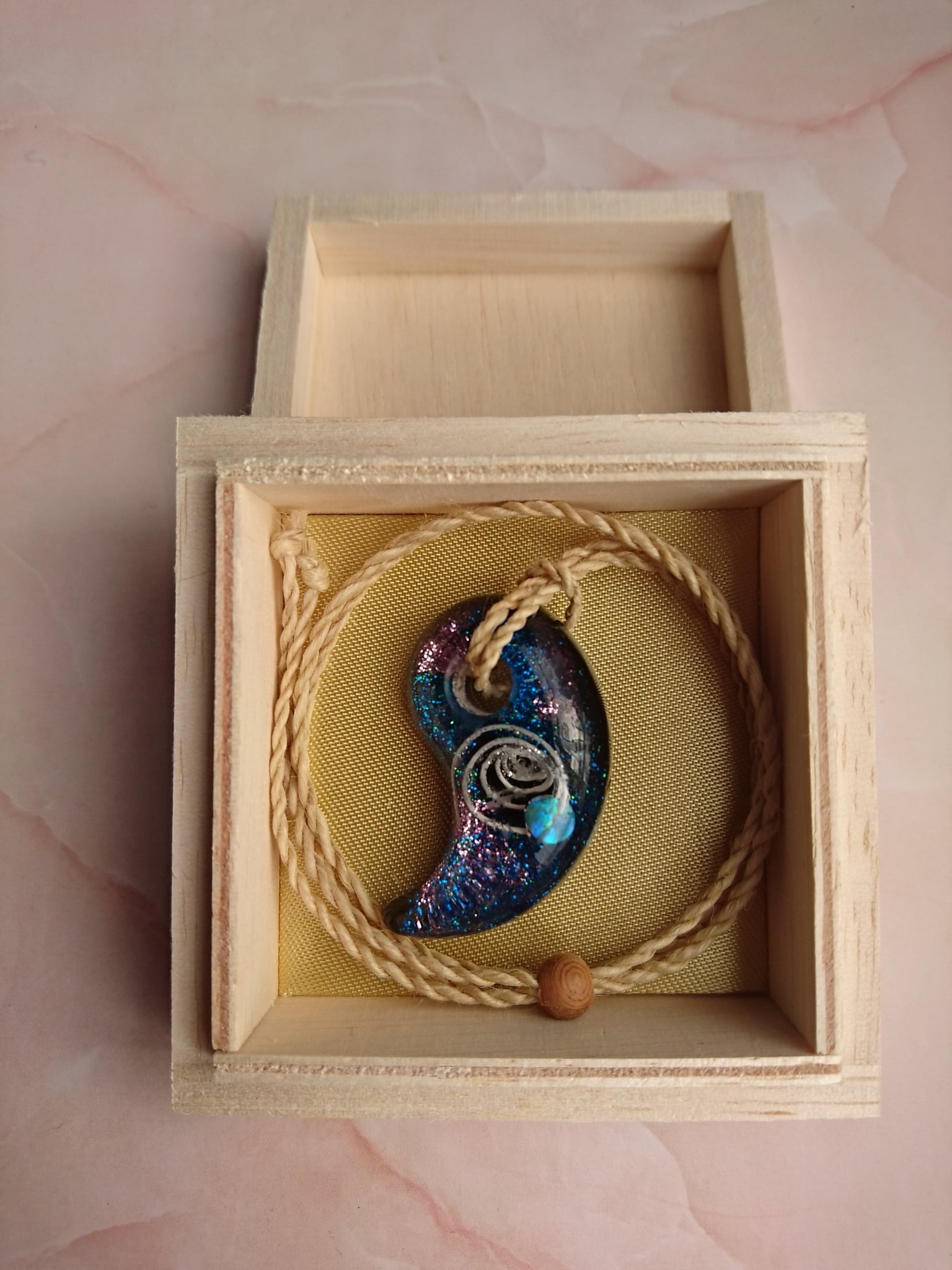 陰陽統合勾玉 陰陽統合オルゴナイト セッション用勾玉大