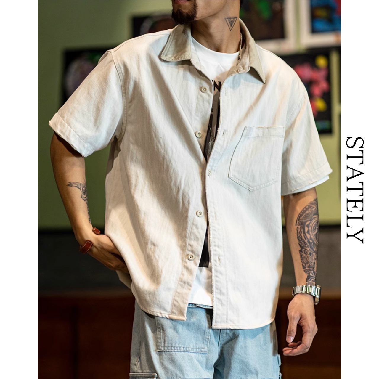 Vintage Denim Shirt_T211・画像5