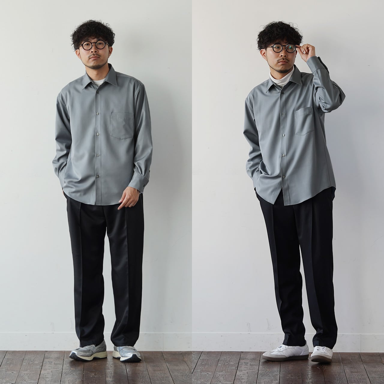 秋冬ver】大人の好印象秋冬コーデに様変わりする「尾州ウールシャツ