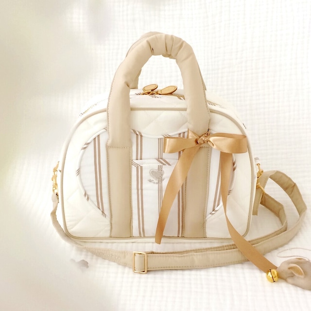 【予約】[SEORU] Romantic Heart Bag (beige)