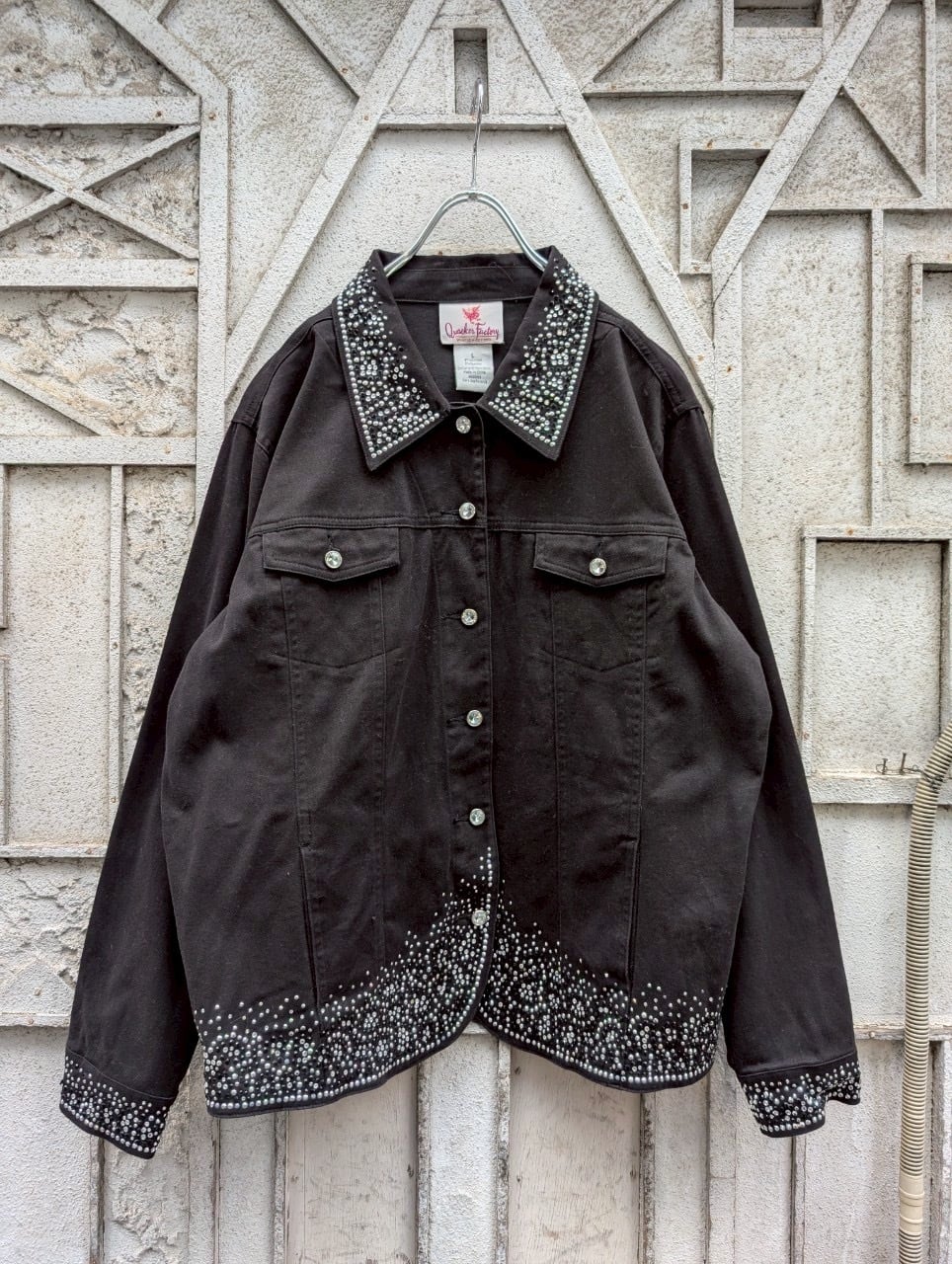 "QUACKER FACTORY" rhinestone design jacket