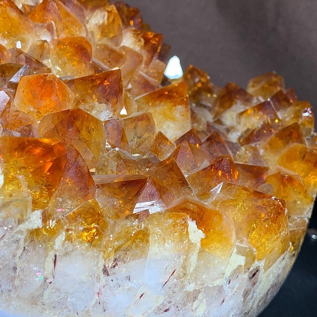 大型☆ディープシトリン 原石クラスター