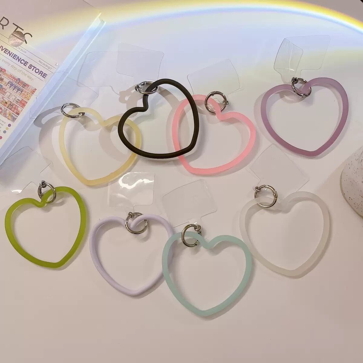 揺れるハートリング スマホリング Iphone シリコン バンカーリング ストラップ ハンドル ブレスレット 落下防止 スマホアクセサリー スマホグッズ Lamitte Deco トレンド 韓国ファッション ショップ Base店