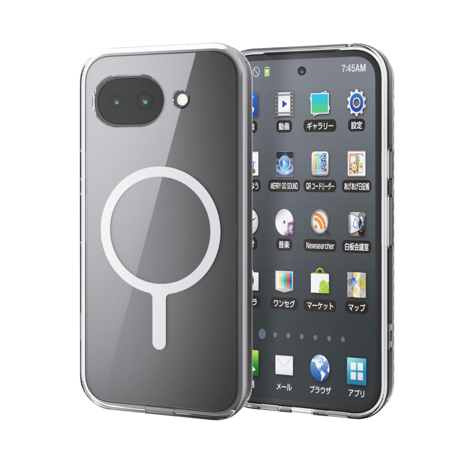 エレコム Google Pixel 10a ケース カバー クリア 極限設計 耐衝撃 衝撃吸収 マグネット MAGKEEP ハイブリッド TPU 4つ角エアークッション 背面硬度5H 【ワイヤレス充電対応】 ホワイト PM-P261MAG02WH