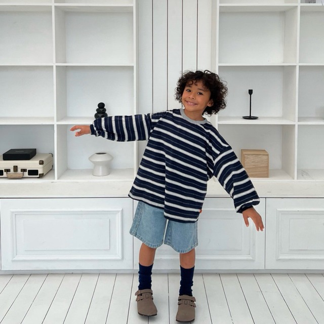 《送料無料》予約:ポキストライプT【cantuccistudio】※ジュニアサイズ