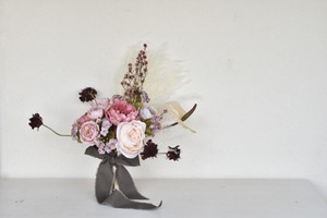 Artificial Flower Mauve Pink Wedding Bouquet＆Boutonniere