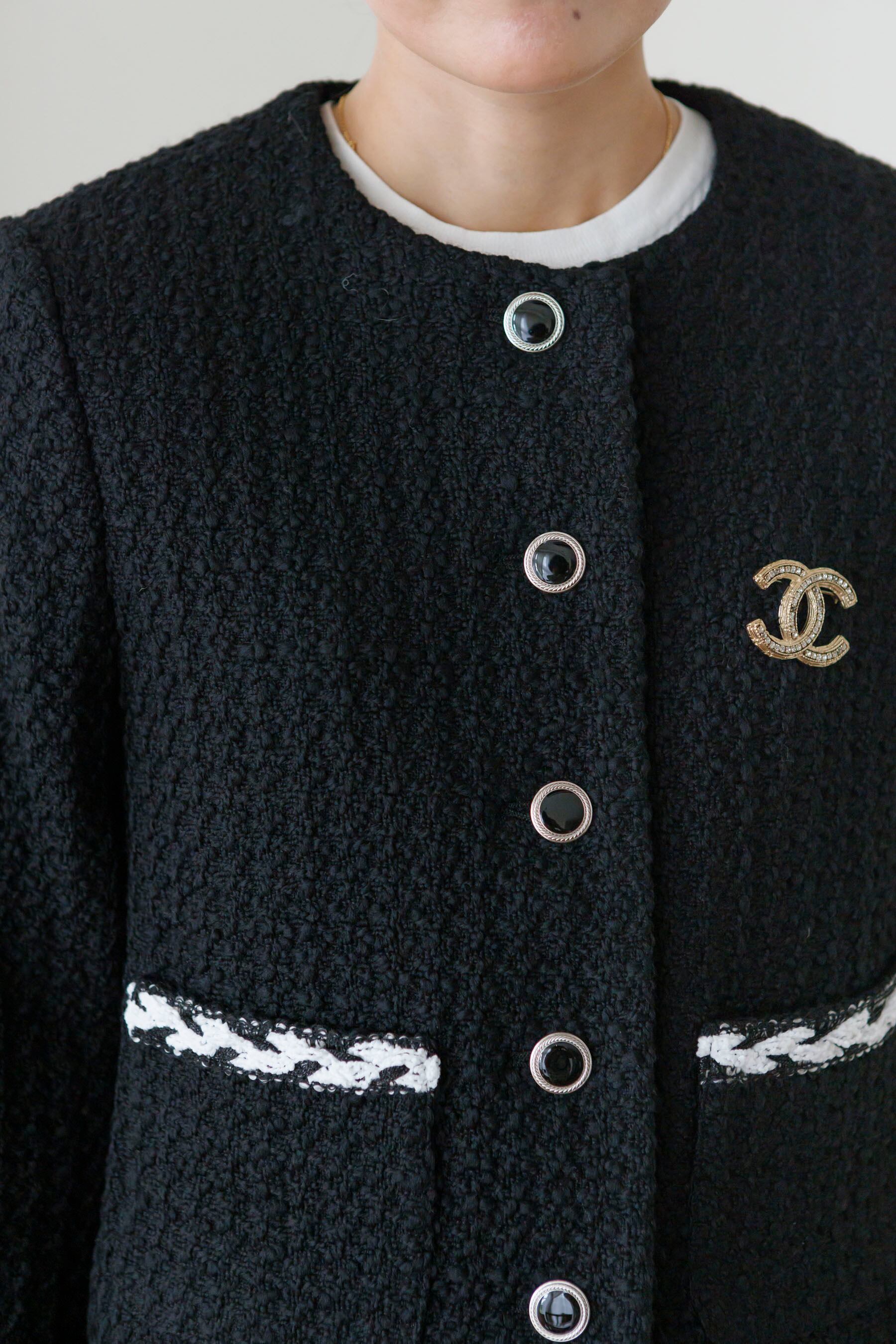 12/6(FRI)21:00ーBlack tweed blade jacket 即納 | Bluelea