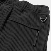 meanswhile UNEVEN FABRIC WIDE SLACKS