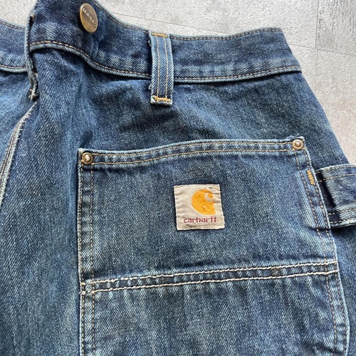 メキシコ製 デニム ダブルニー Carhartt 36×32 詳細写真2