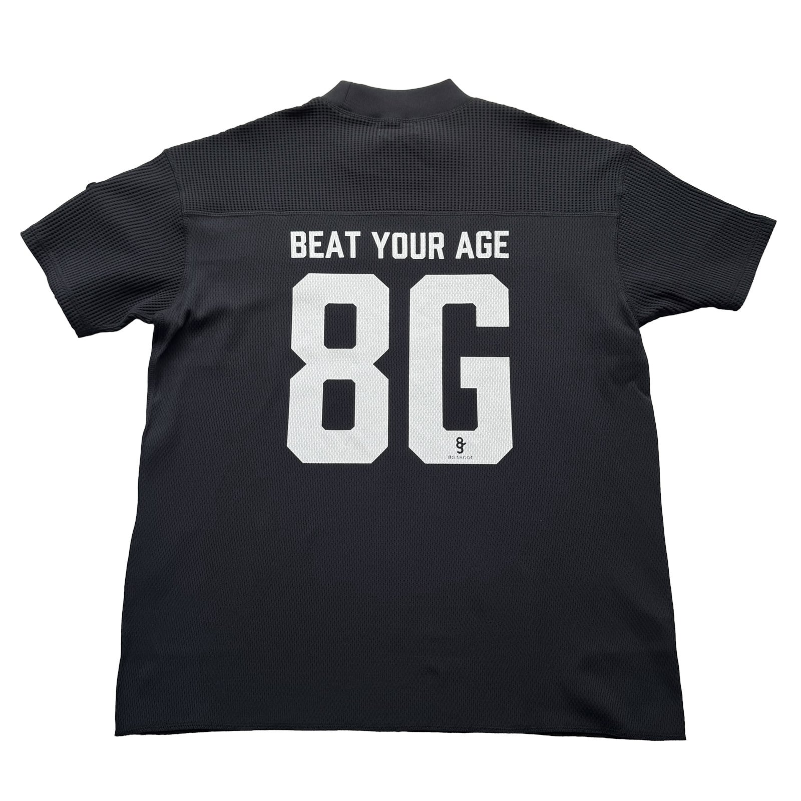 THERMAL FOOTBALL MOCK NECK SHIRTS -BLACK-