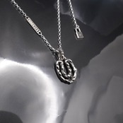 OPEN HORSESHOE #1 with GODSIZE® I.D. TAG NECKLACE / オープンホースシュー #1 ゴッドサイズ® I.D.タグネックレス