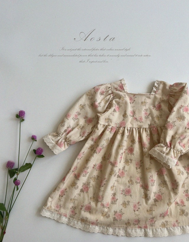 《秋ご予約》irene dress ★ ｜ご予約 秋 aosta アオスタ ワンピース onepiece 女の子 ベビー キッズ