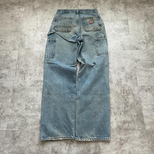 メキシコ製 デニム ダブルニー Carhartt B73-DST 29×32 詳細写真3