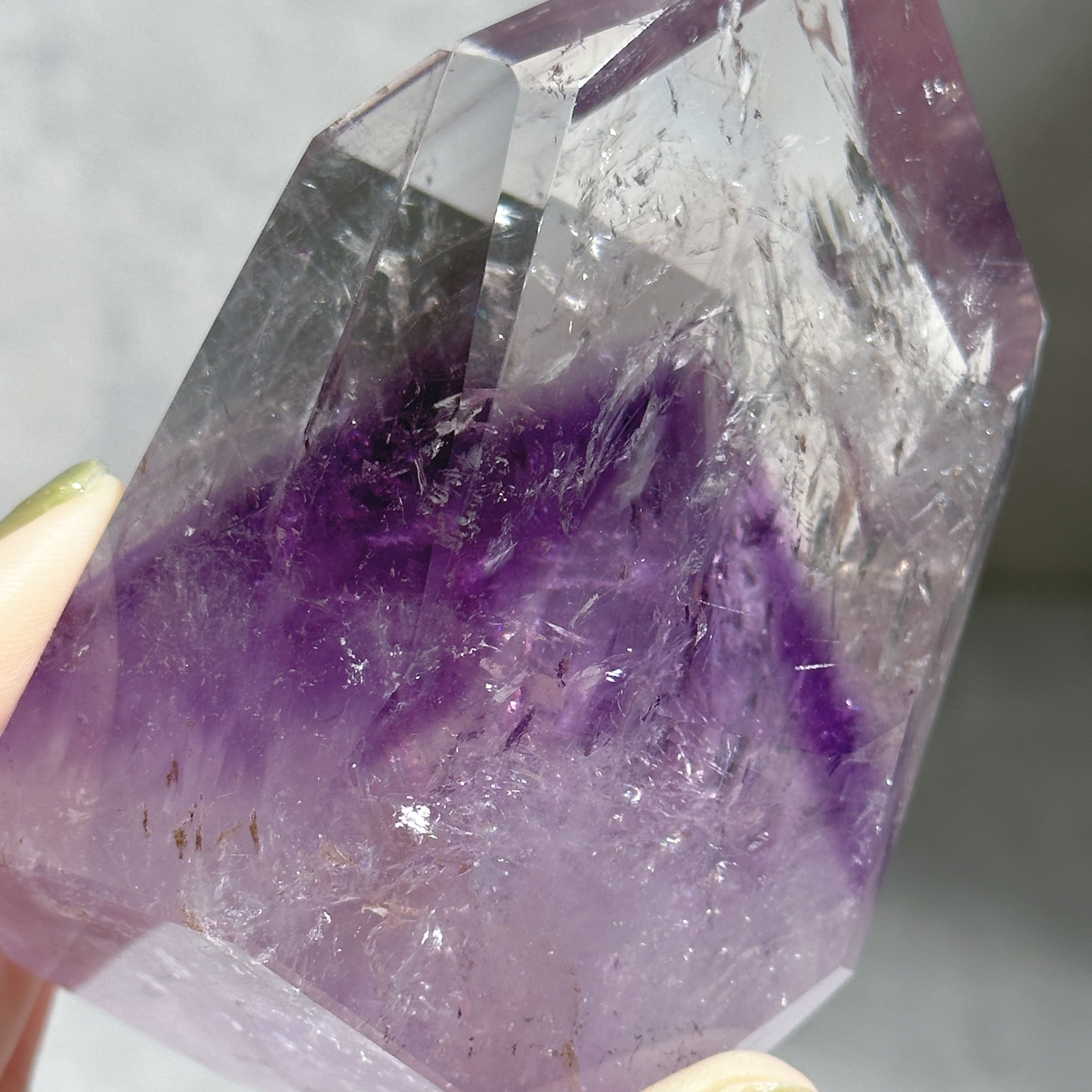 ハイクオリティ】ファントムアメジスト フリーフォーム35◇ Amethyst