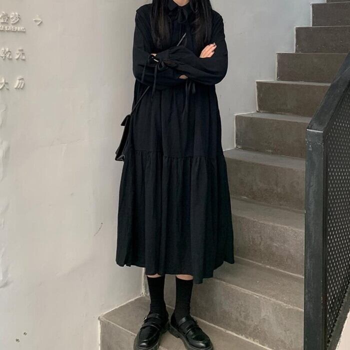 サブカル 服 地雷系 通販 ゴスロリ 闇かわいい 黒ワンピ モード系 ゴシック ロリータ