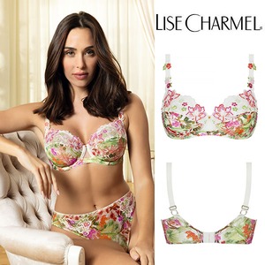 [J86ev] パッドなし3/4ブラ(F) 品番BCJ3086 ※グラマーさん向け ※大きめ注意 【LISE CHARMEL】【リズシャルメル】【インポートランジェリー】