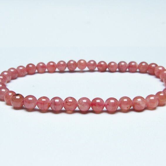 インカローズ ブレスレット 5mm ロードクロサイト ブレス 一点物 メール便可 [M便 1/10] 111-46679