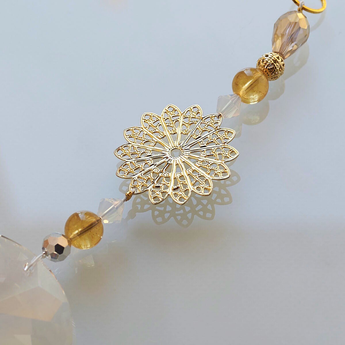 風水サンキャッチャー】仕事運 ＆ 出世運気アップ＊シトリン入り