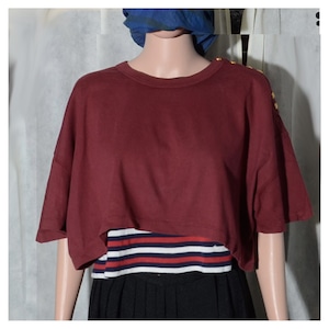  vintage  sonia rykiel paris   short length/ power shoulder   sweat tops