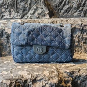【READYMADE】RE-CO-BL-00-01-120/RHOMBUS CH BG (S)/BLU