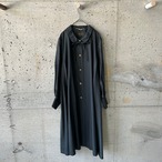 black silk long coat
