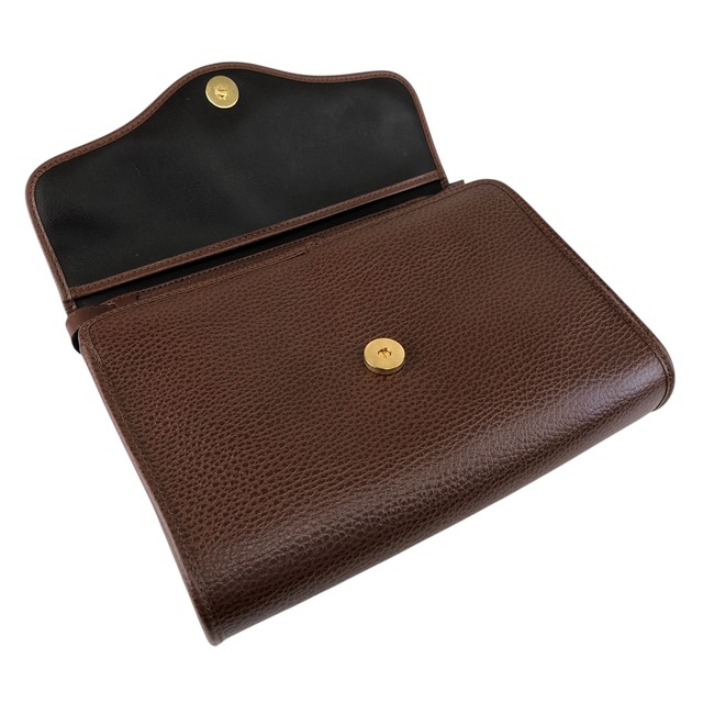 Christian Dior クリスチャン ディオール ショルダーバッグ ブラウン オーバルCDロゴ レザー vintage ヴィンテージ オールド 2gj5be