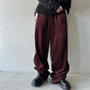 -Sean John- line design wide velours pants