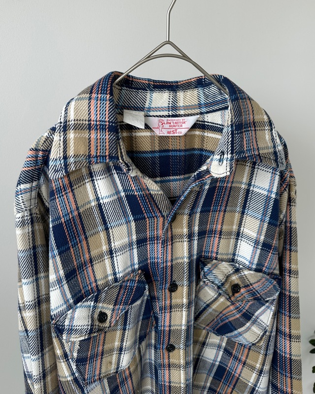 -Best- Vintage 70-80s Flannel Check Shirt