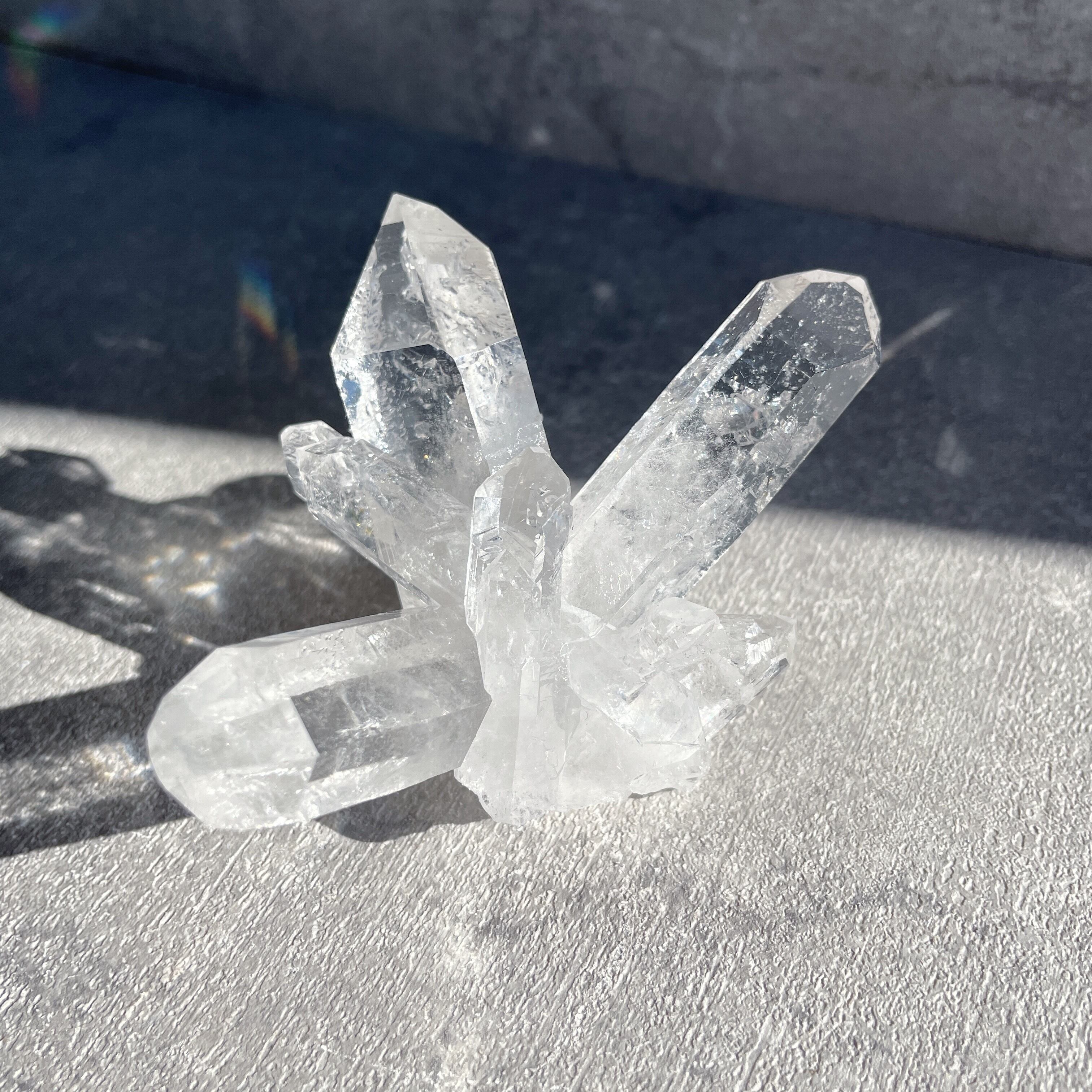 ゼコ産水晶 クリアクォーツクラスター65◇スターブラリークォーツ/ヴィジョンクォーツ/ゼコデソーザ(ゼカデソーザ)産