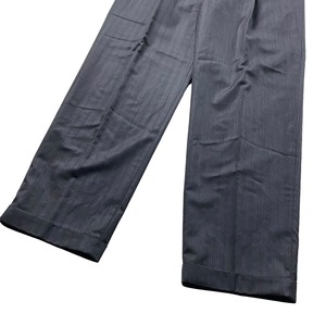 GIANNI VERSACE charcoal gray wool suits set-up